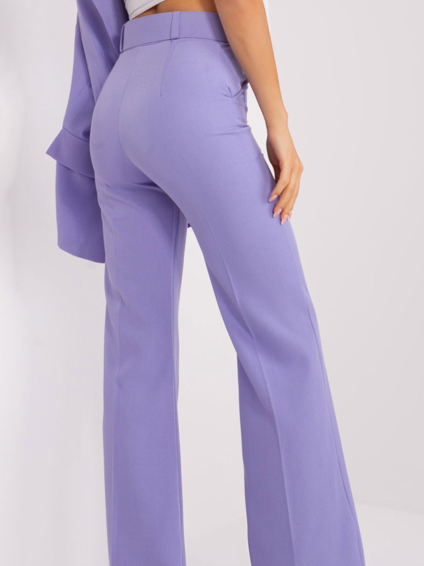 Damenhose mit Schnalle - Lavendel