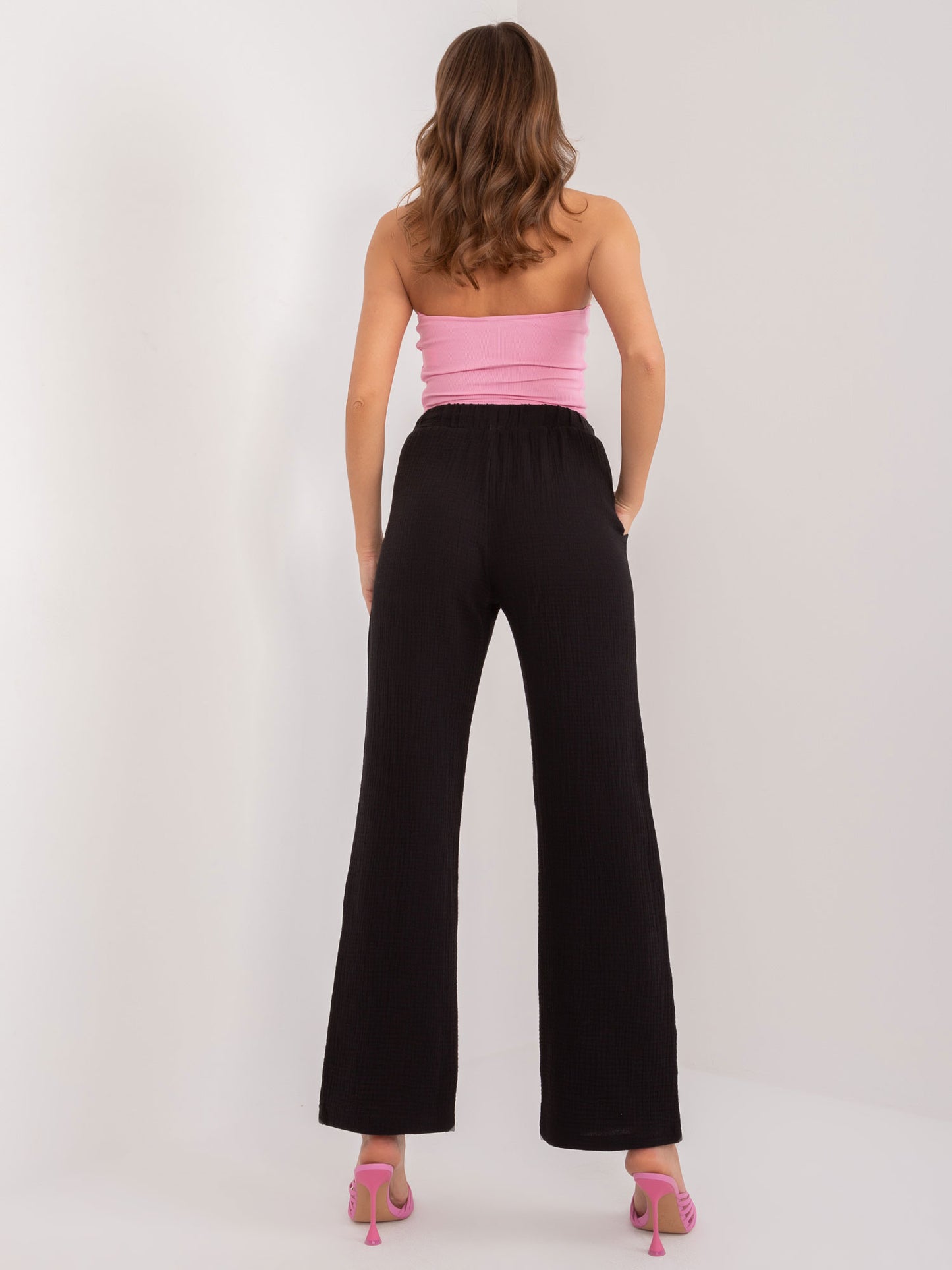 Culottes Baumwollhose - Schwarz